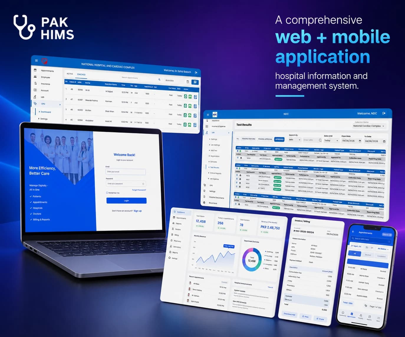 PakHIMS product interface